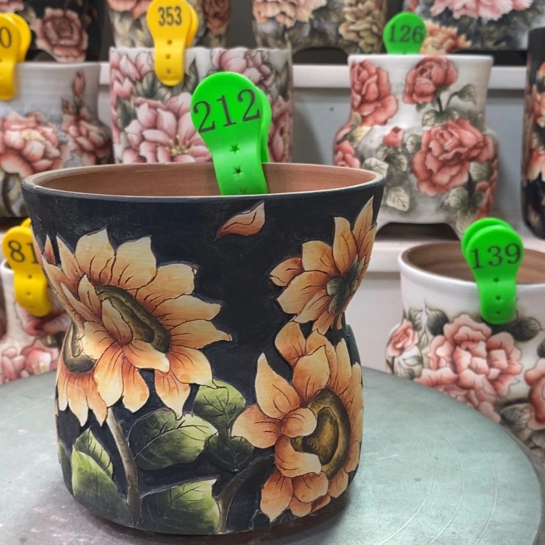 紫砂花盆水晶花盆212