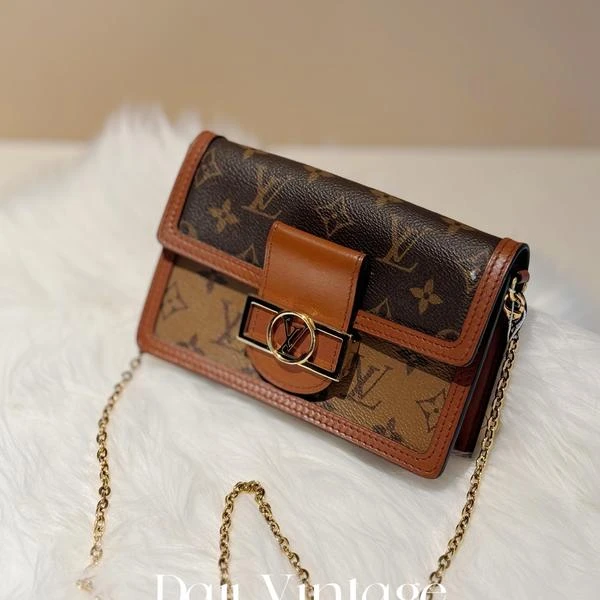 大吉中古/LV路易威登老花达芙妮迷你woc斜挎包