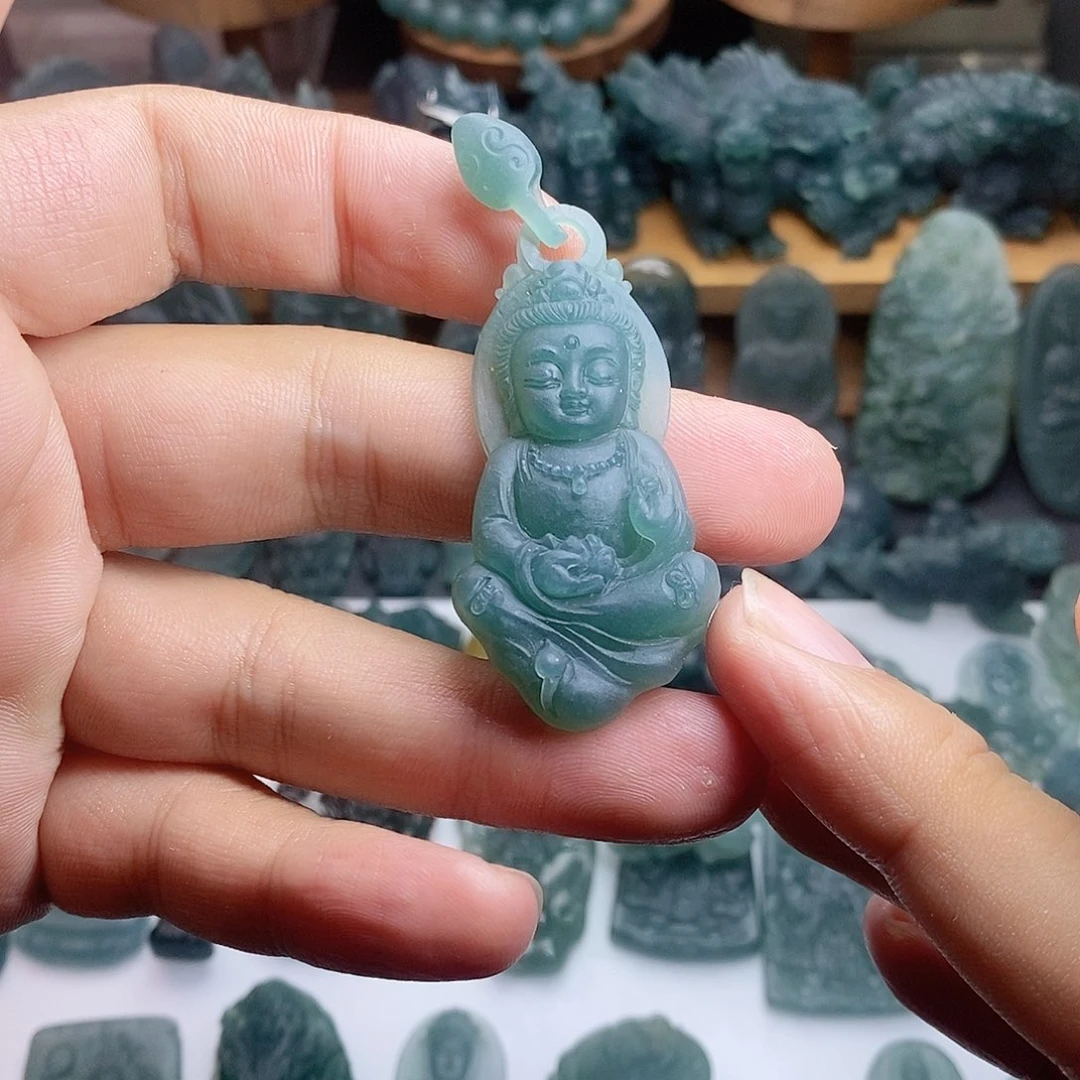 定制翡翠未镶嵌观音