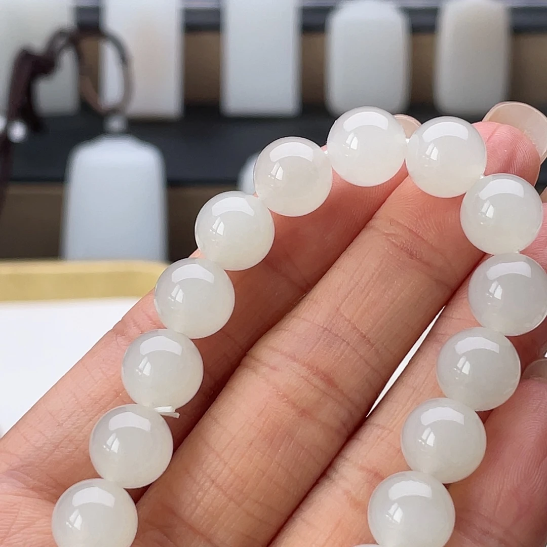 花***犟和田玉未镶嵌手串