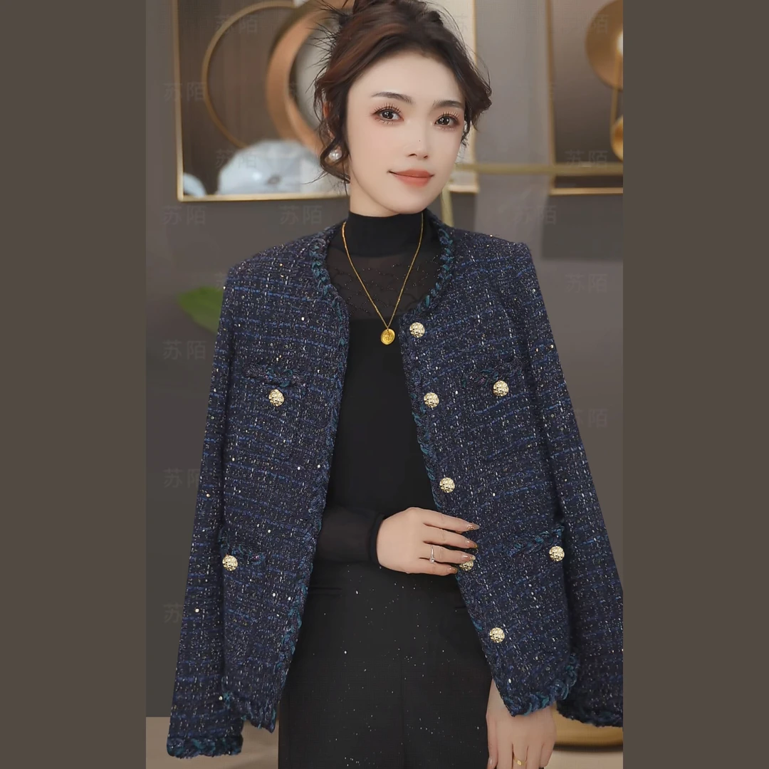 法式羊毛轻奢小香风外套气质潮牌百搭显瘦时尚短款千金设计感外套