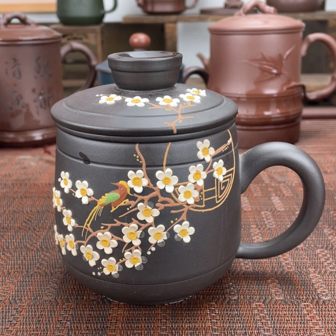 【闪购商品】紫砂茶杯宜兴原矿紫砂盖杯微瑕