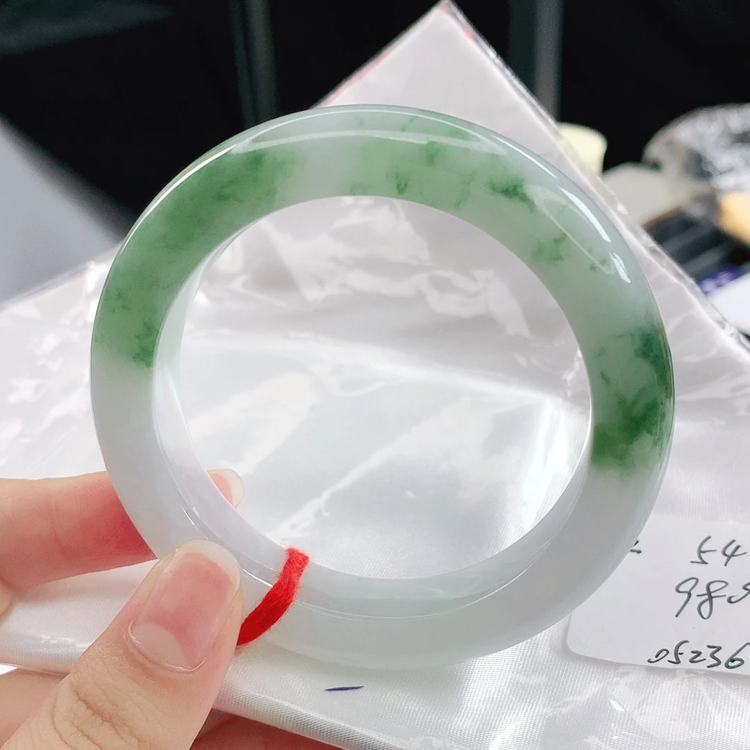 未镶嵌手镯翡翠正圈54.55