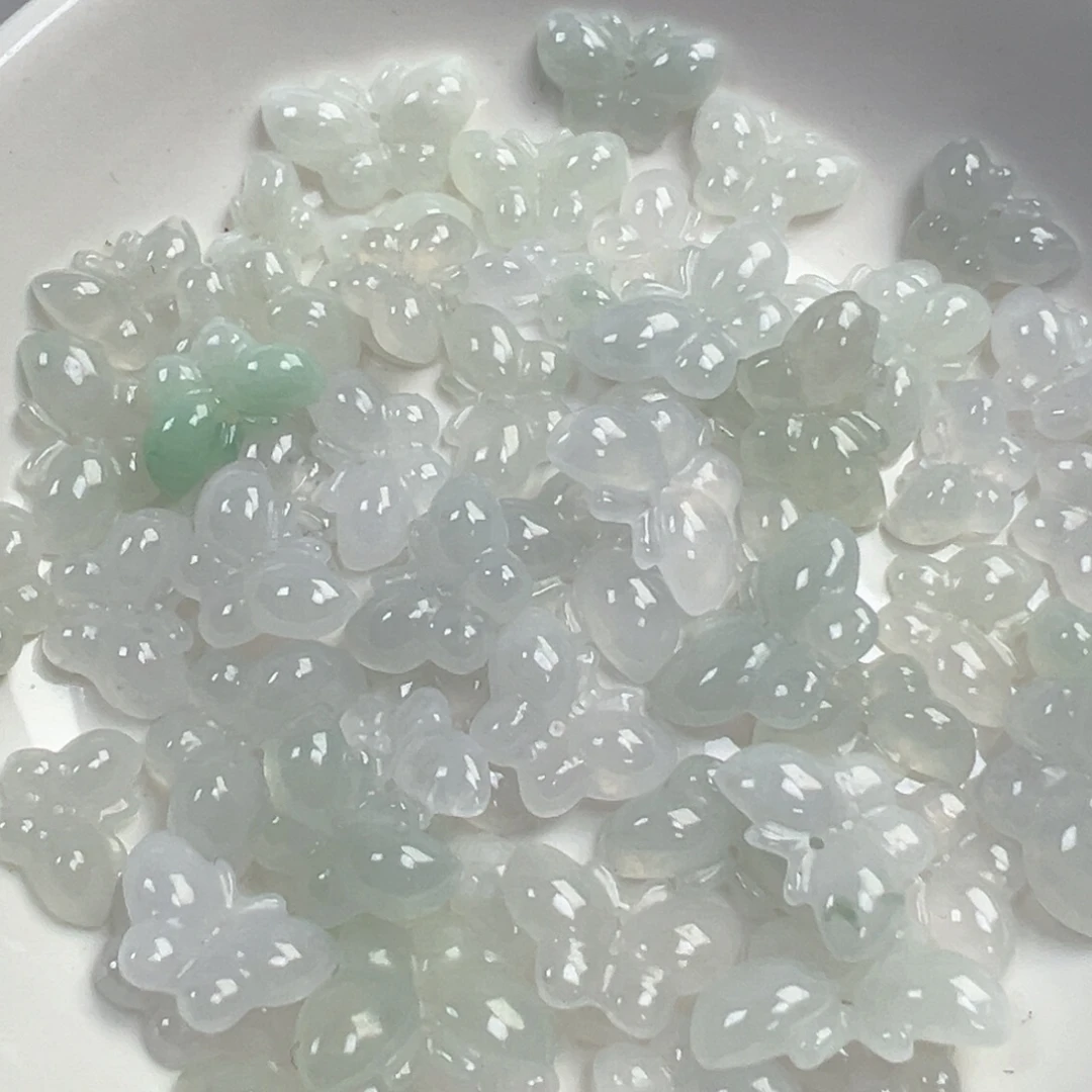 翡翠散珠翡翠蝴蝶一个可挑