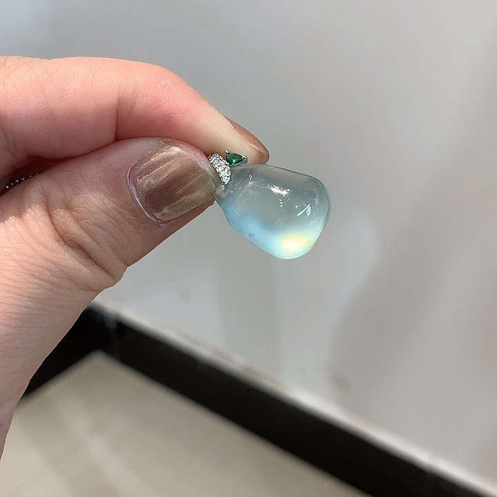 饺***手岫玉未镶嵌颈饰【猫家】天然玉石颈饰不带链子