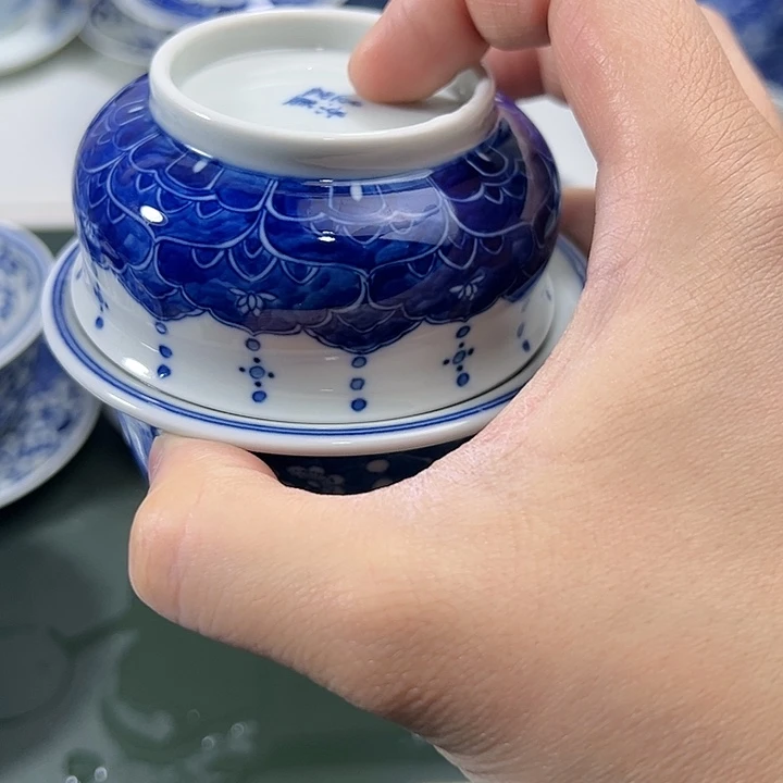 房***子微瑕柴窑冰梅两才➕薄胎炉式杯