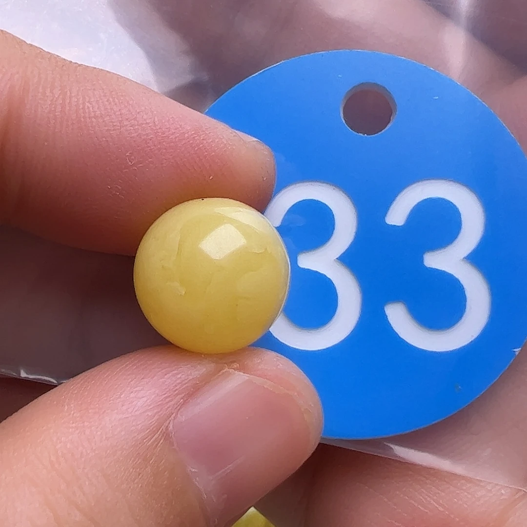 未镶嵌蜜蜡裸石12mm花粉
