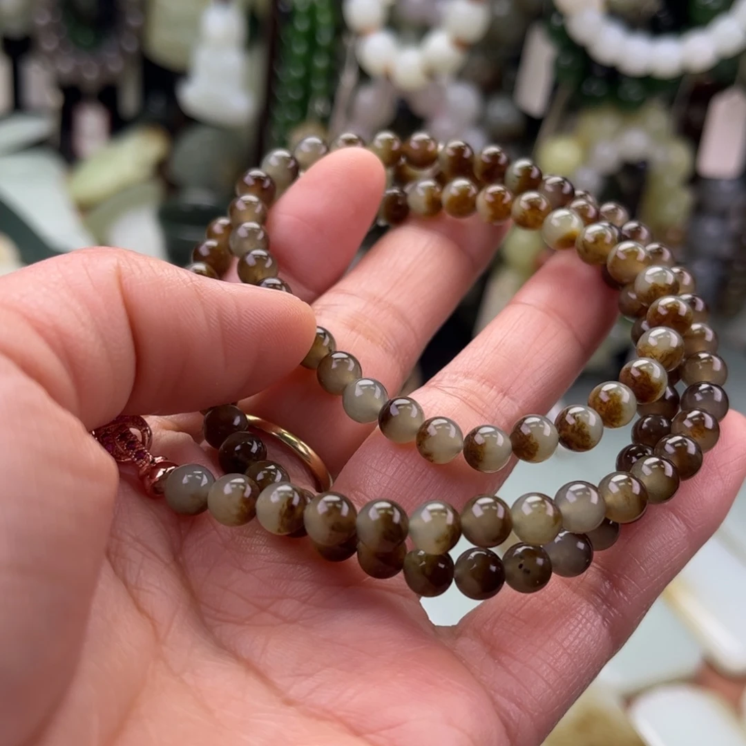 和田玉未镶嵌套链