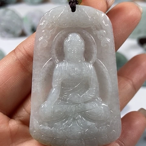 翡翠颈饰未镶嵌阿尼陀佛福利