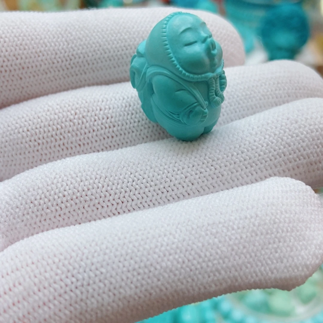 绿松石未镶嵌嘟嘟宝