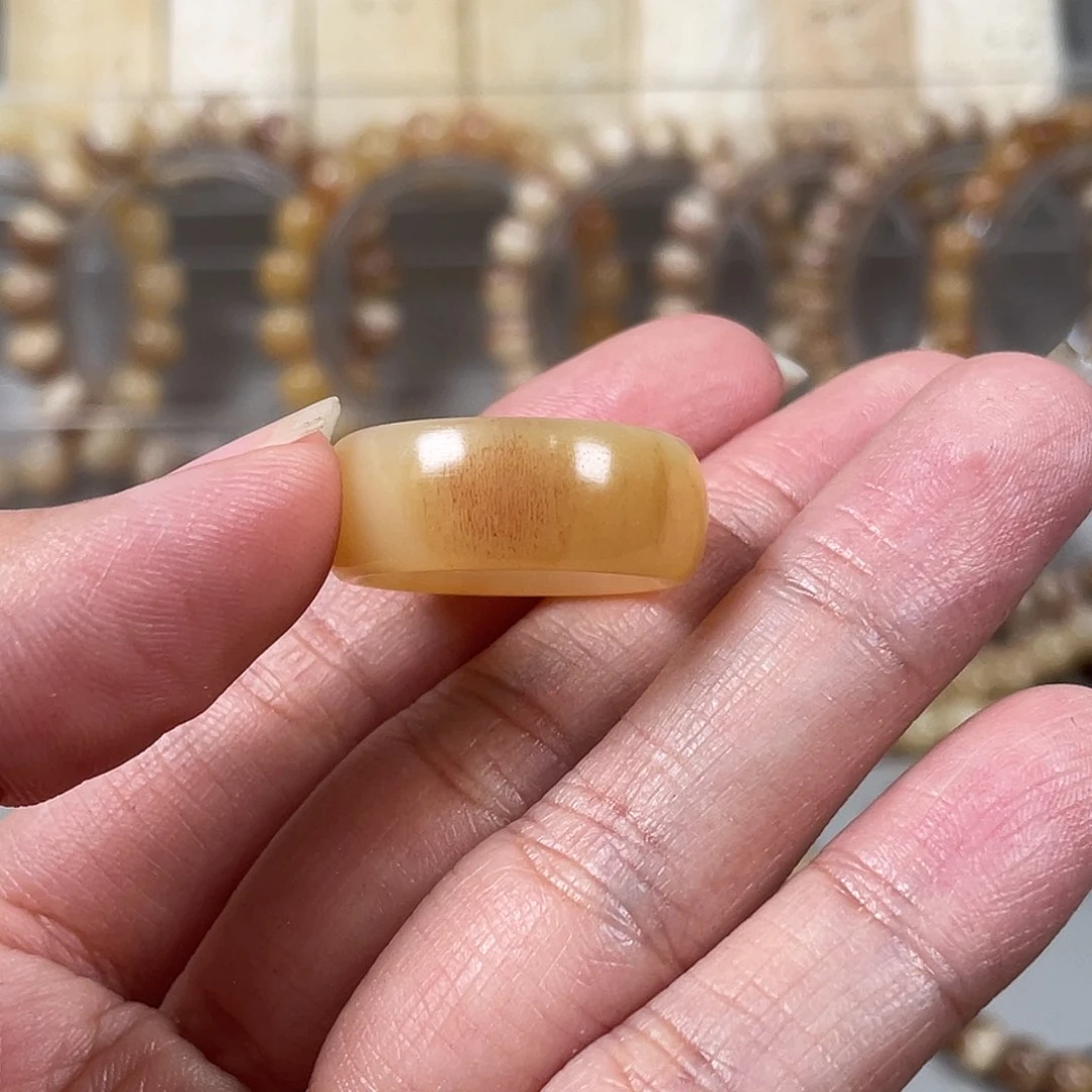 驼骨手串/手链刚****J生源骨艺马骨戒指19.2口径