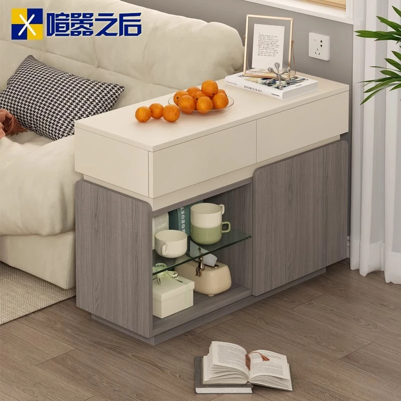 沙发边柜侧边柜角几茶几置物架收纳柜储物柜边桌茶几茶水桌8J48