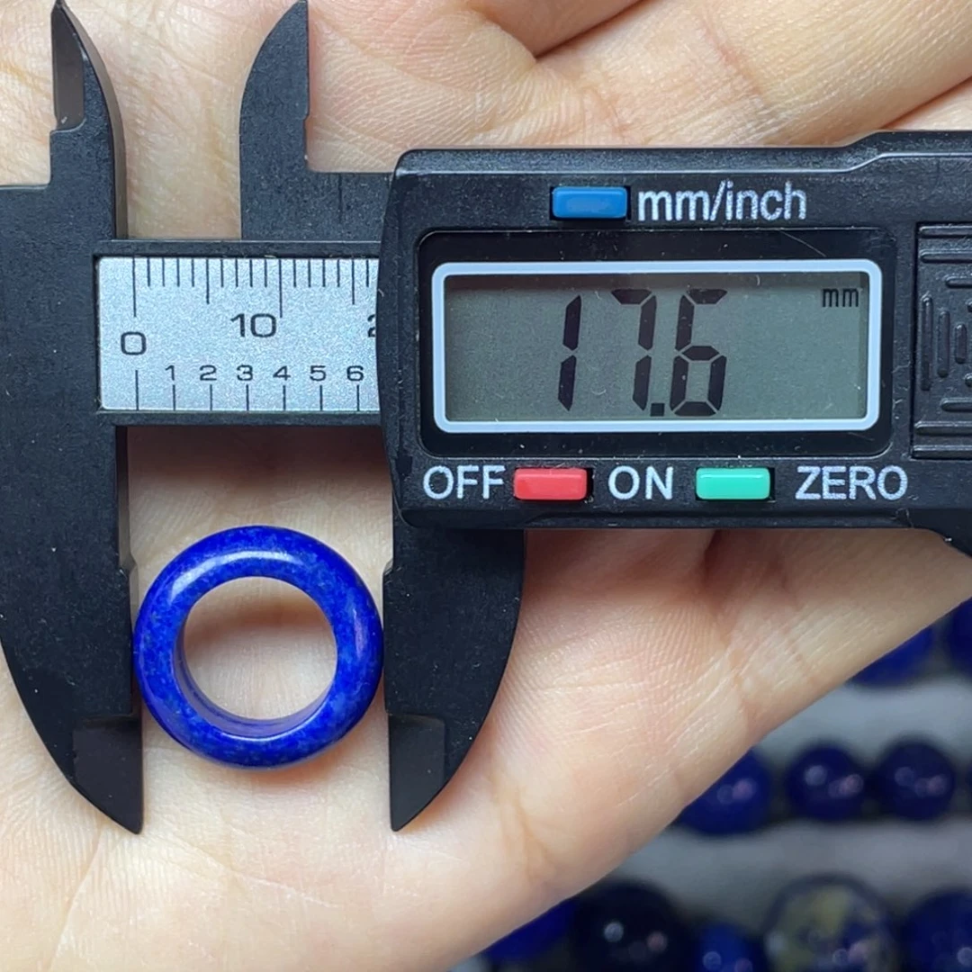 青金石10mm内径指环未镶嵌