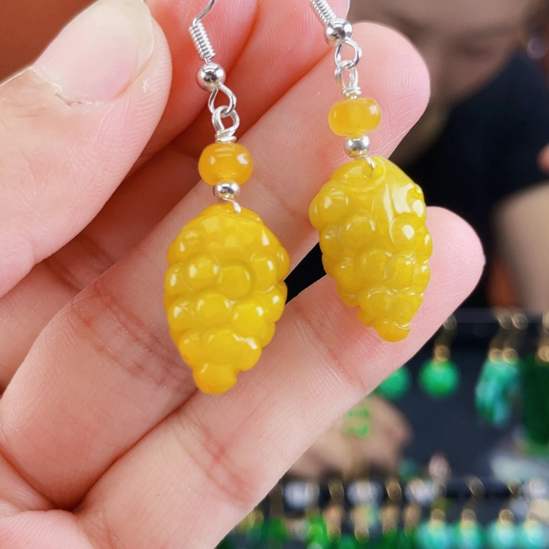 未镶嵌翡翠耳饰饰品