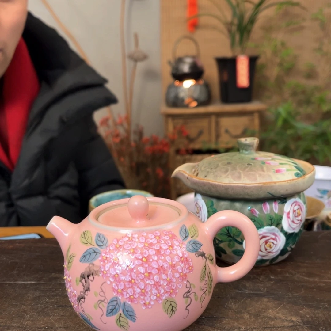 杯景德镇柴烧手绘杯