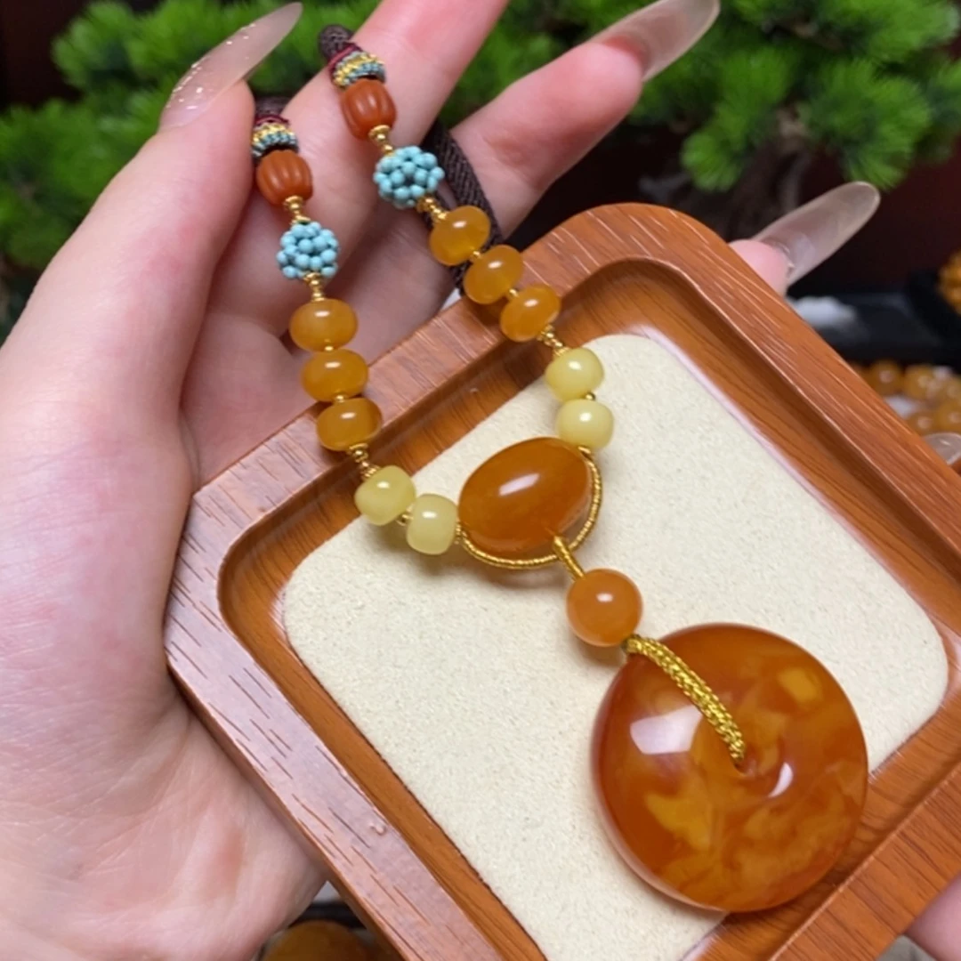 【闪购商品】蜜蜡颈饰未镶嵌项链