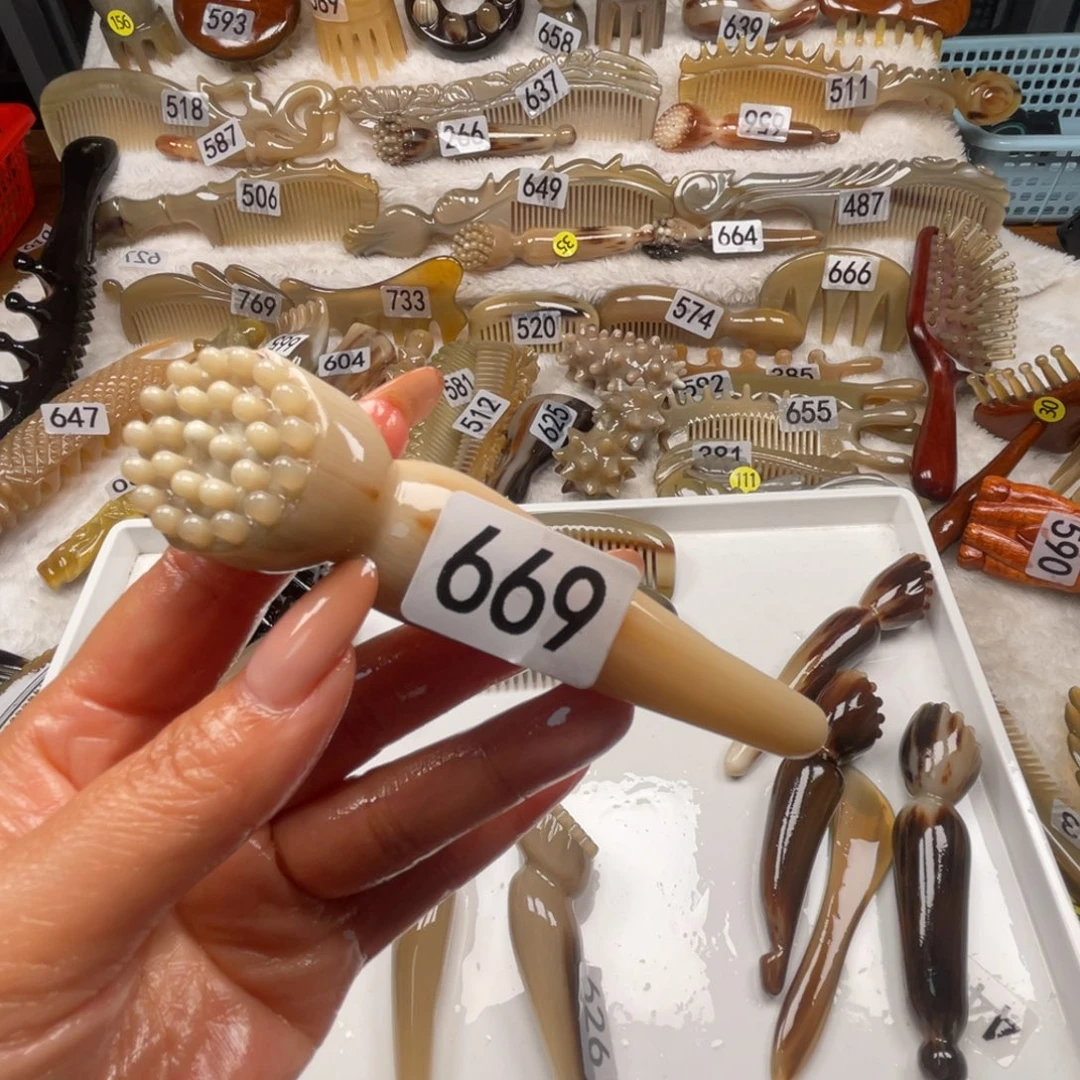 一***聊牛角牛角梳子福利款