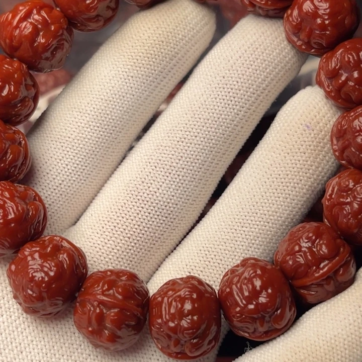 陆***三手串猴头核桃蟾王