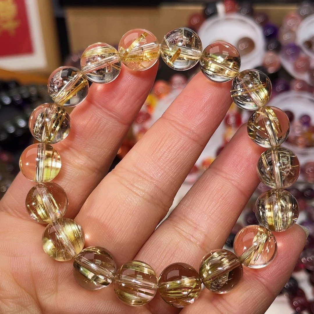 手链未镶嵌水晶钛晶手链经客户同意售出不退换