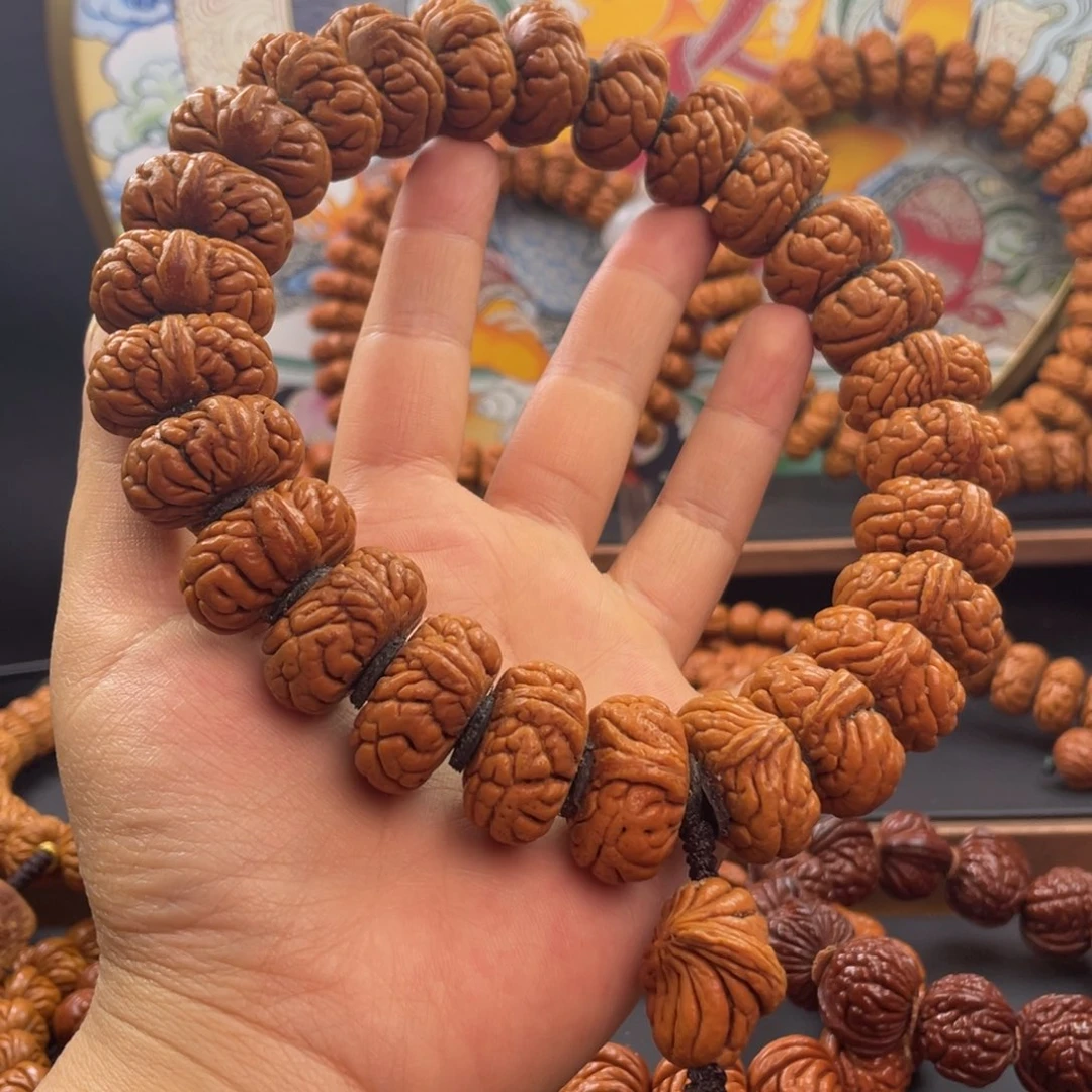 桃核手串龙纹矮霸