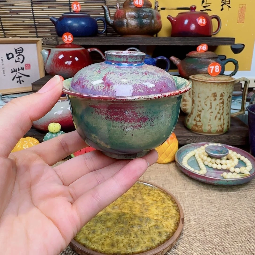 垕瓷甄选两才盖碗
