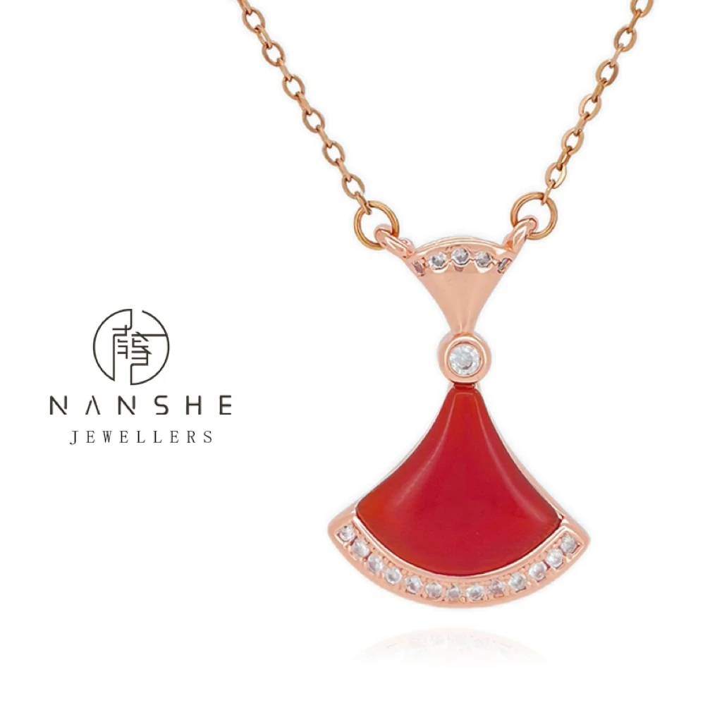 NANSHE/南奢 红色百搭项链时尚气质轻奢