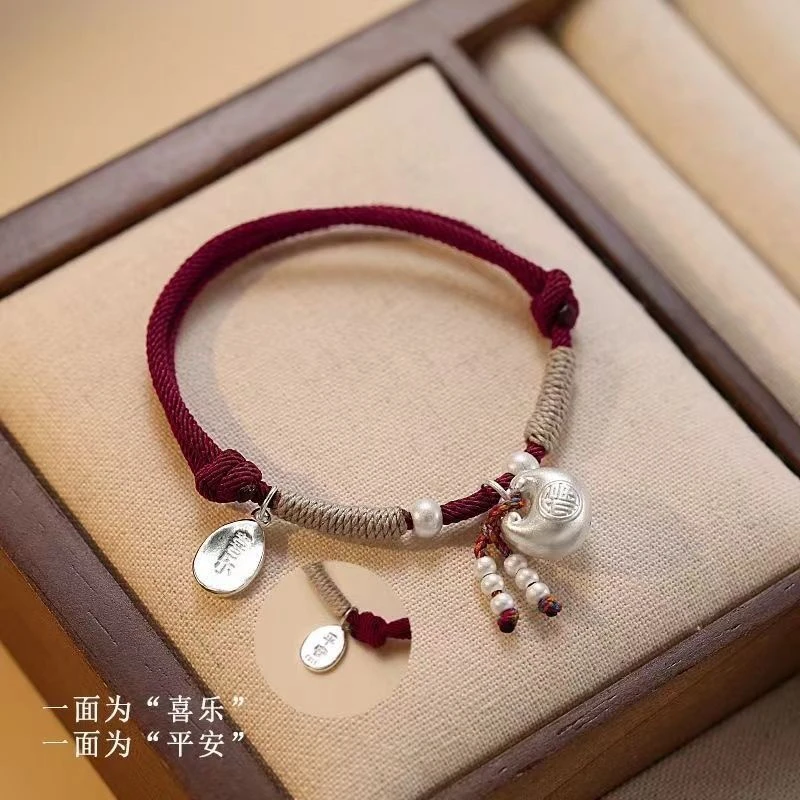 足银手链 S999小胖福手绳     834
