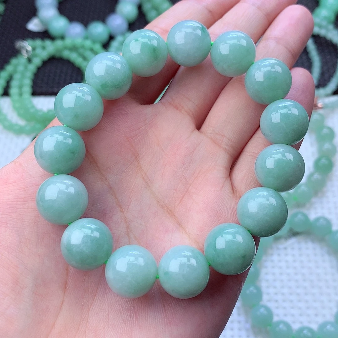 翡翠未镶嵌毛衣链卡14.6