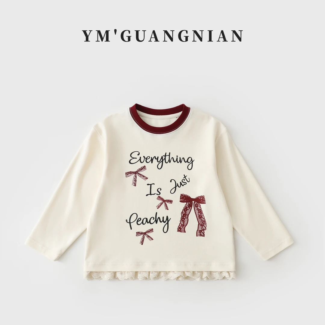 【幼棉光年】秋季女童时尚长袖休闲印花卫衣5211165
