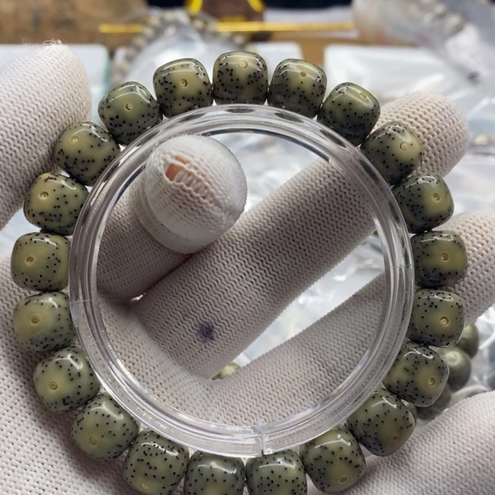 手串星月菩提走*糯冰满绿