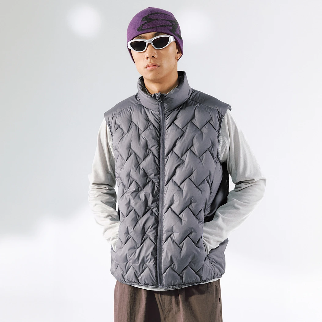 ChicSoso可收纳轻薄羽绒服冬季户外立领防风保暖羽绒马甲背心外套