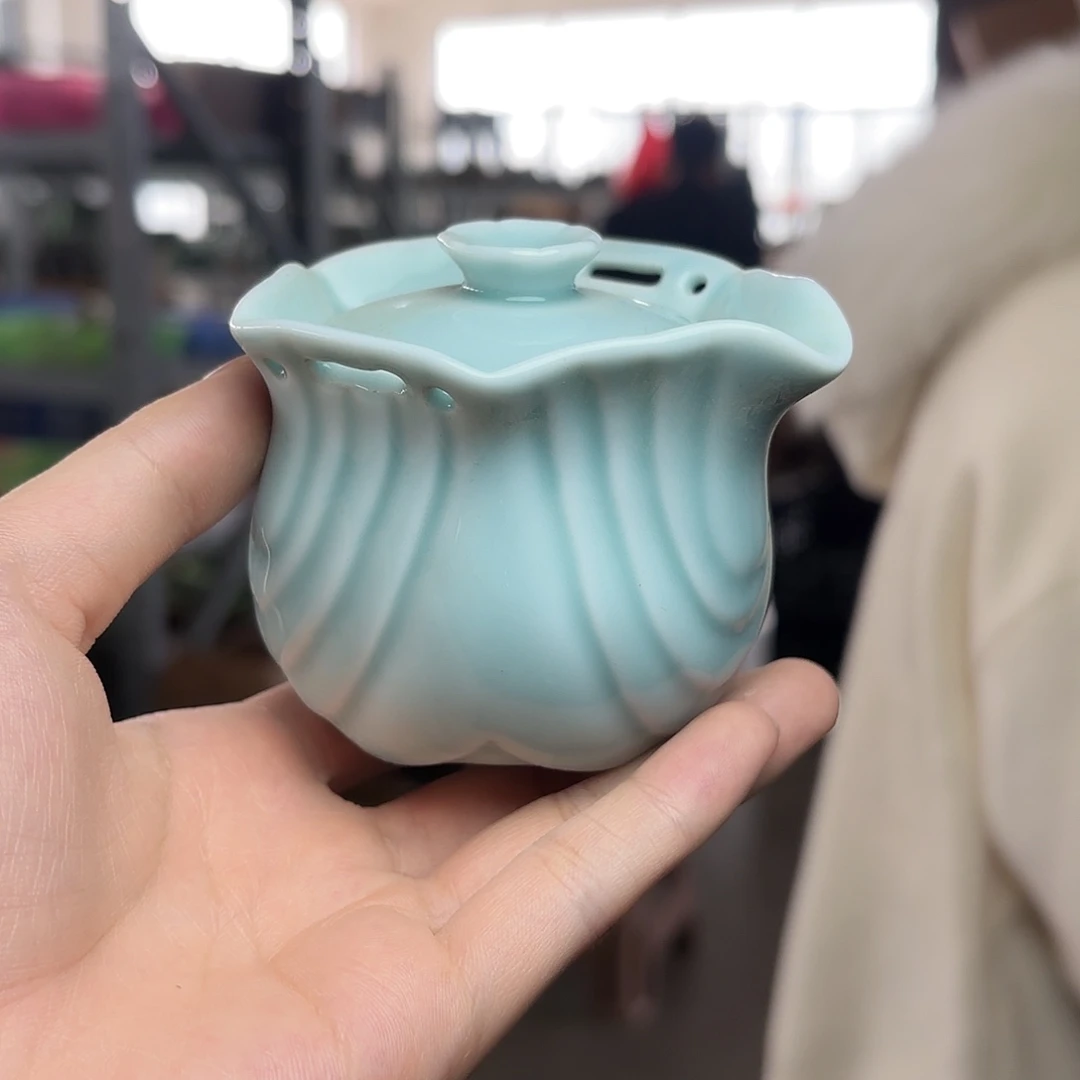 龙泉云间青瓷小米茶器