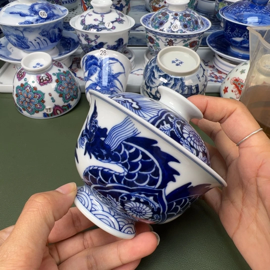 陶瓷景德镇纯手工纯手绘茶具木木81