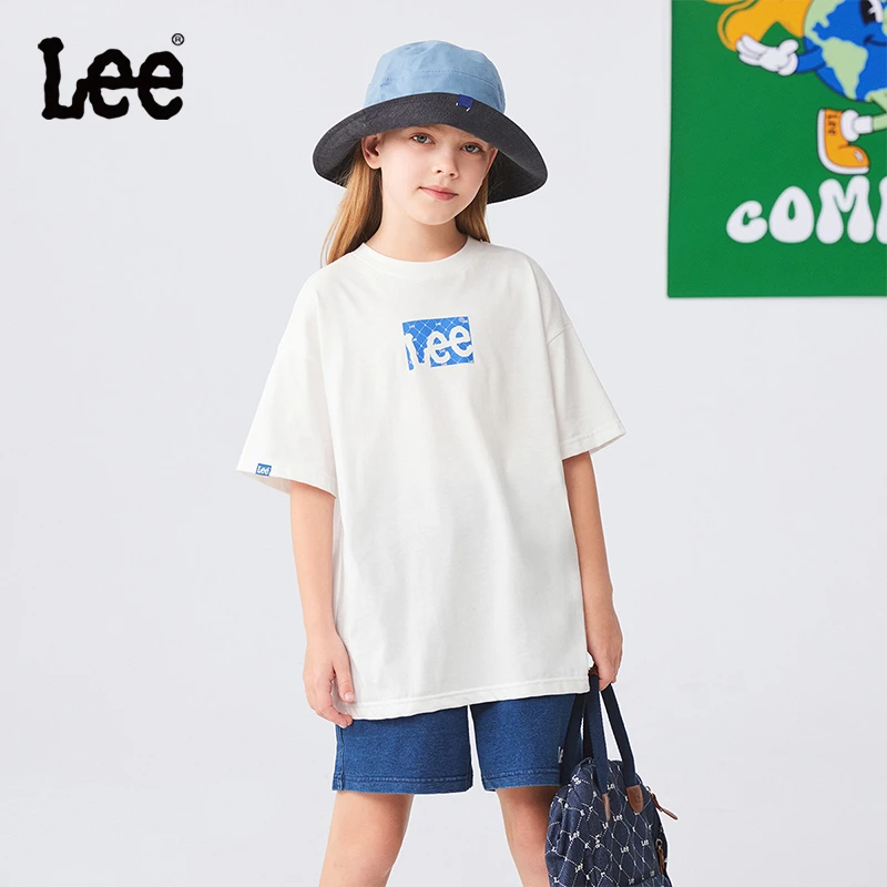 Lee Kids儿童夏季短袖T恤男童纯棉时尚休闲百搭