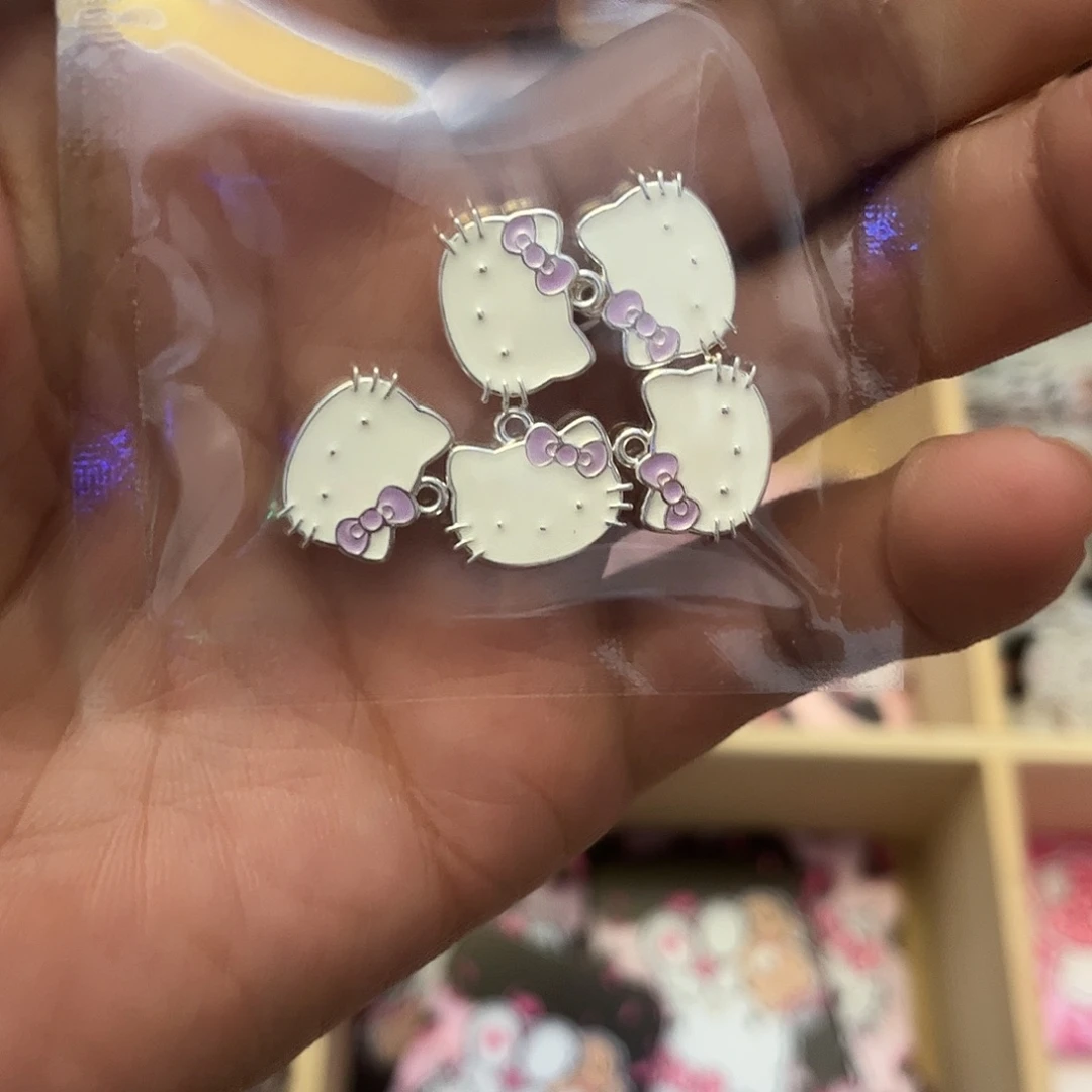 合金小KT紫色配件5个装