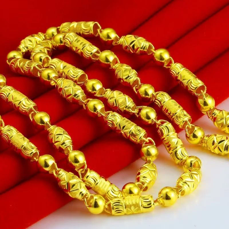 合金项链 2025新款【全家福项链】男士男款经典时尚霸气素款空心