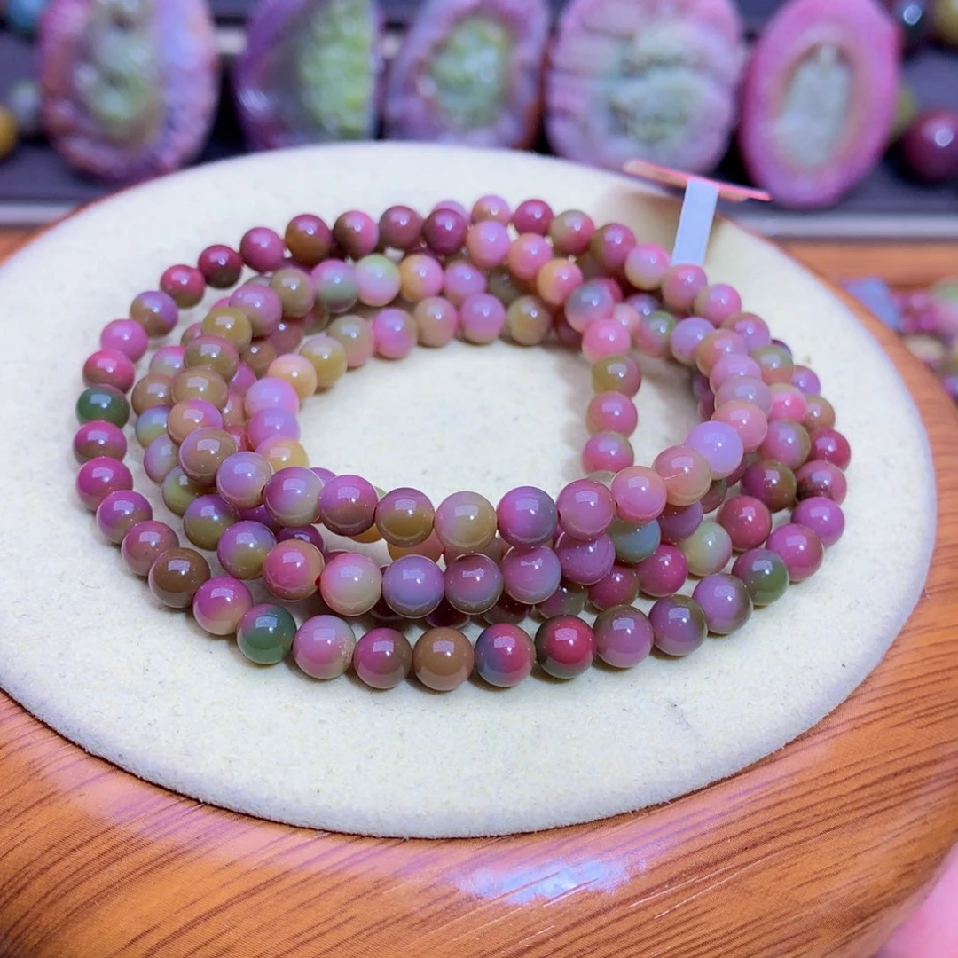 玛瑙未镶嵌手链盐源西瓜