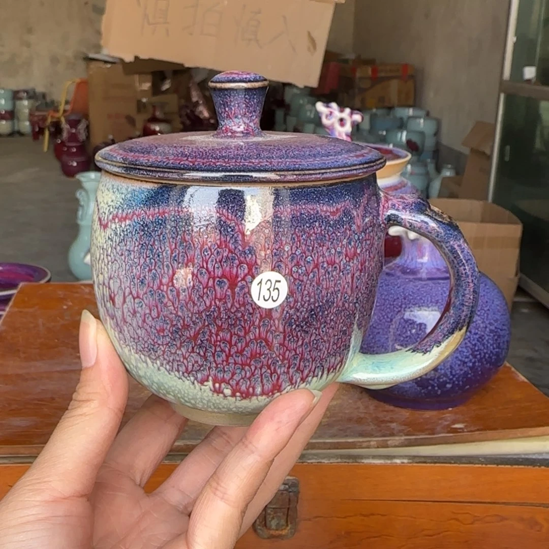陶摆件郑家钧窑摆件微瑕