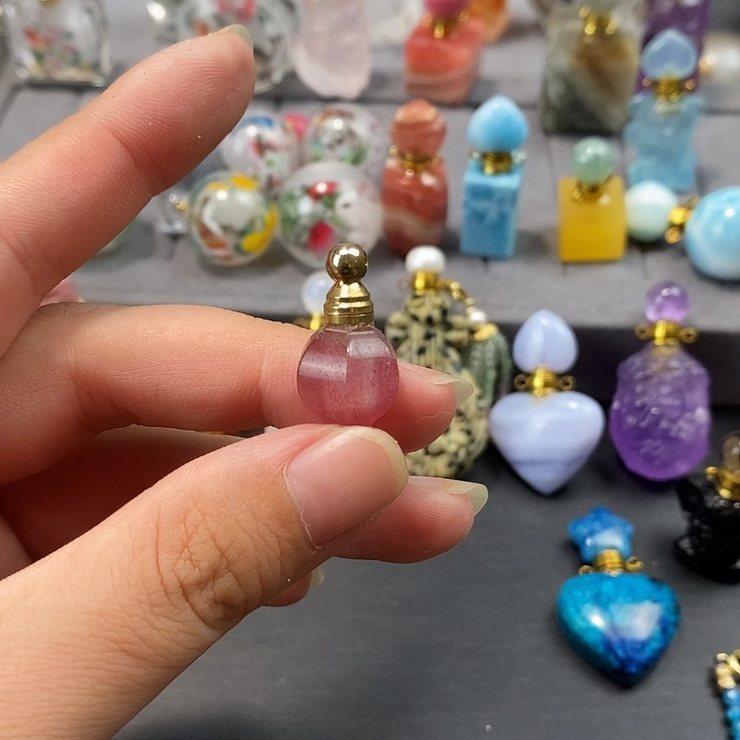 合金查罗石珠宝半成品香水瓶