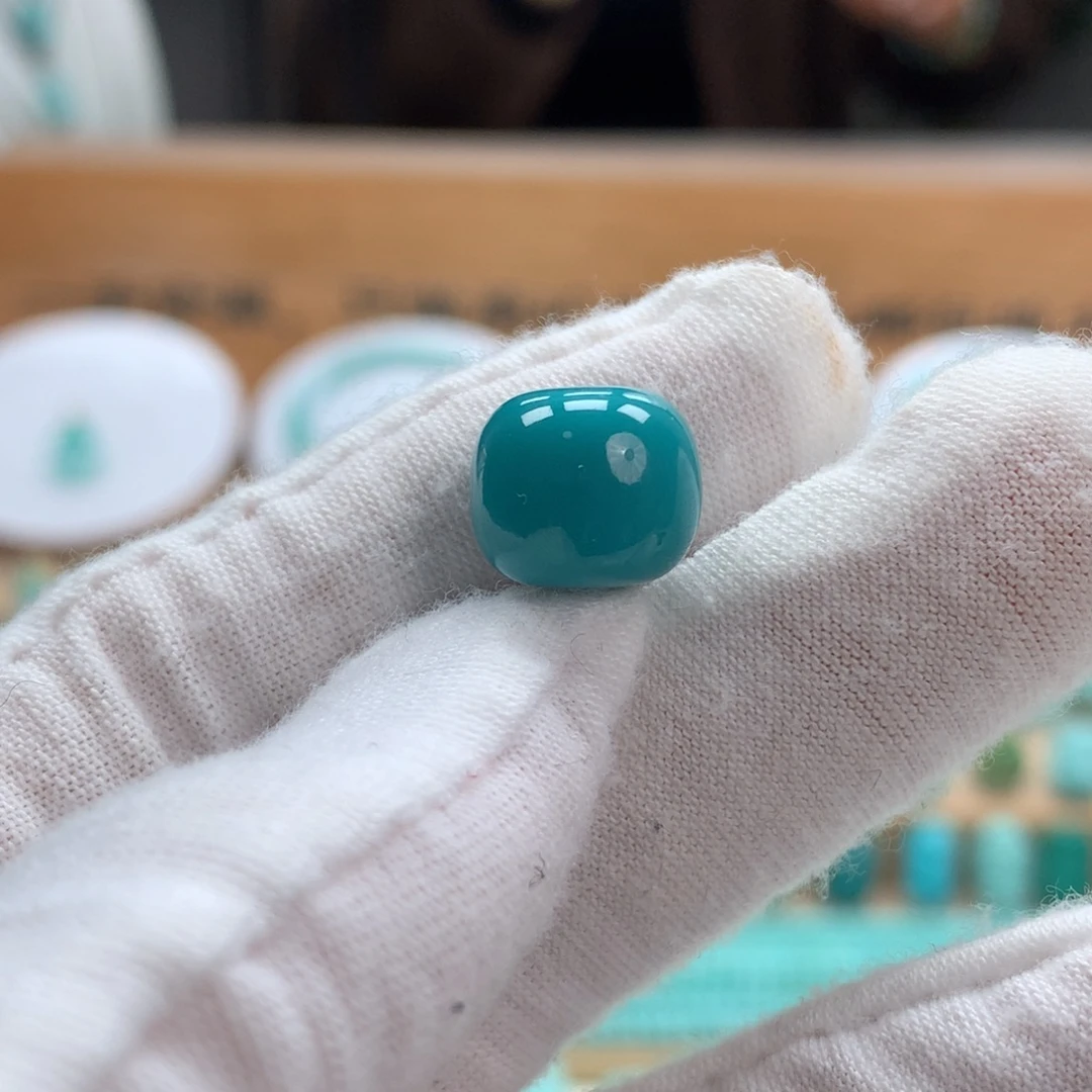 逆***行绿松石未镶嵌绿松石老型配珠