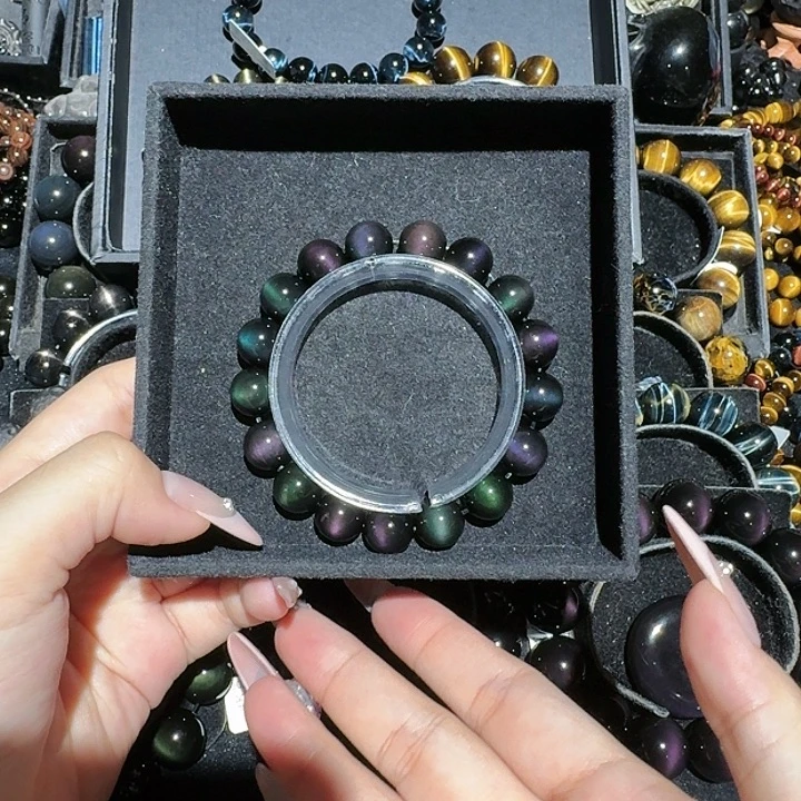 越***@黑曜岩未镶嵌手链