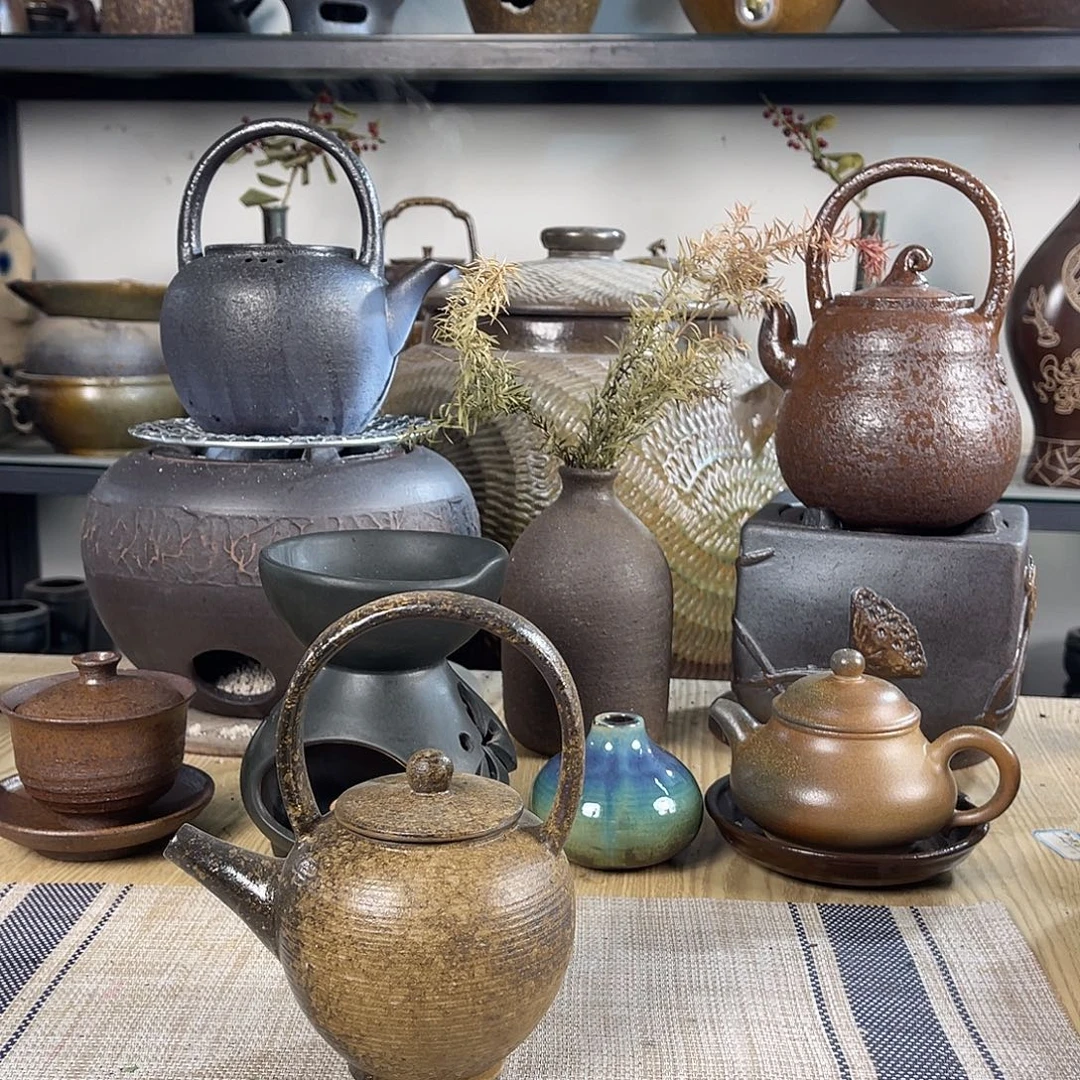 紫砂粗陶实用砂锅