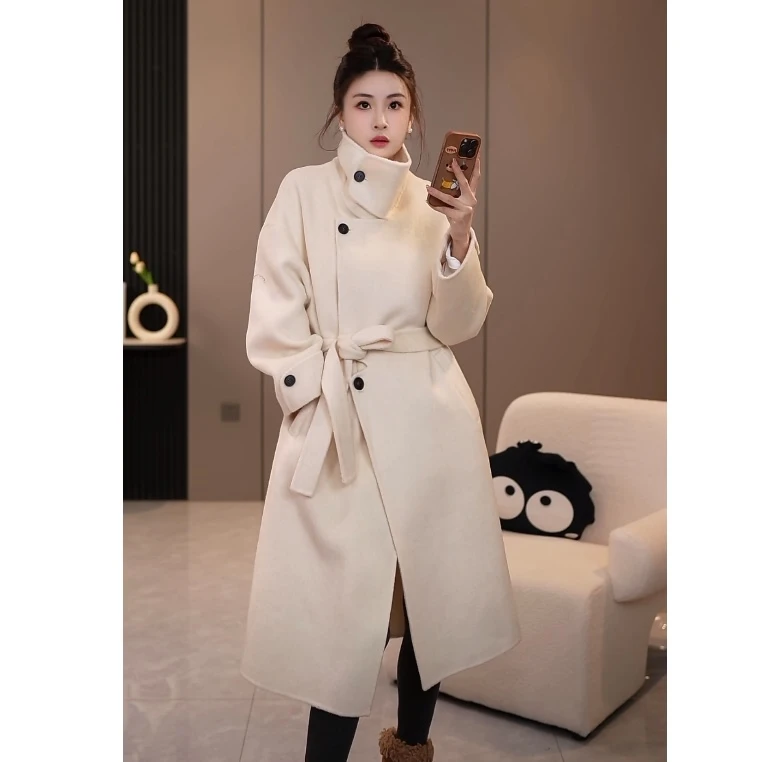 SOURWZZI/所姿新款简约时尚休闲女士毛呢外套SZ-X99001