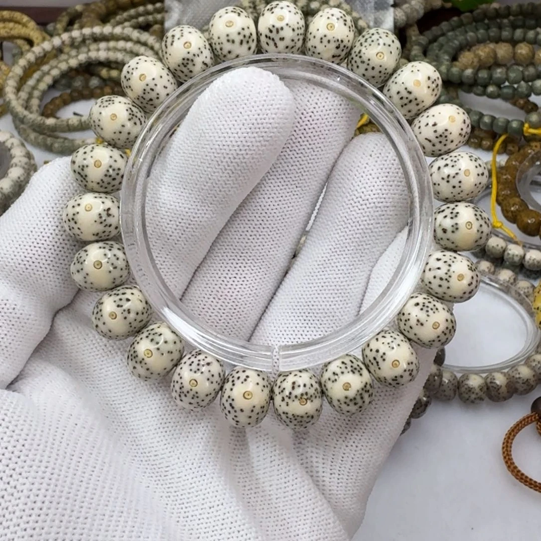 星月菩提手串9×12尺寸  同枝苹果珠406 留白