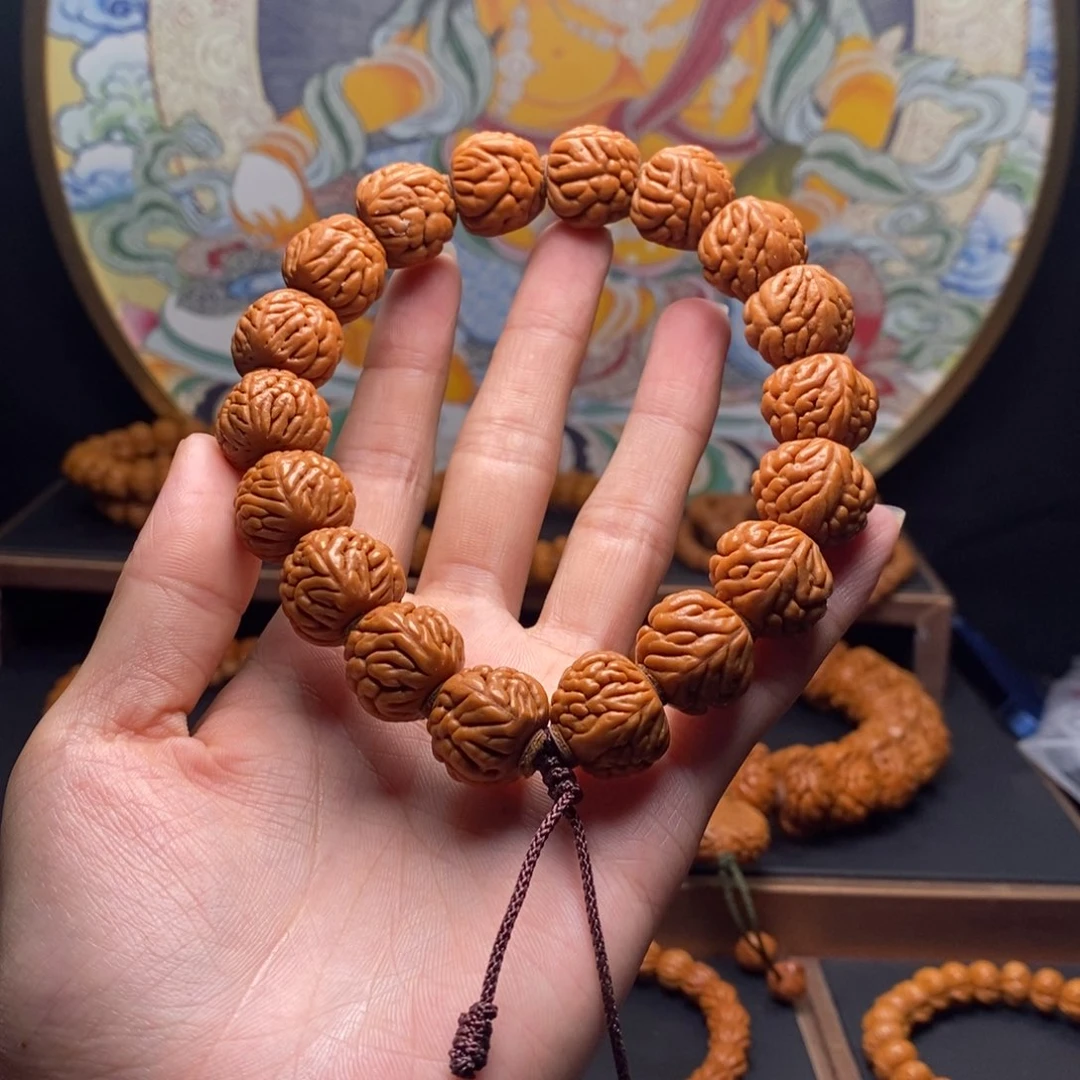 手串桃核龙纹桃核豹子头
