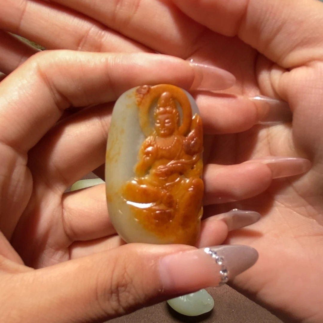 和田玉未镶嵌颈饰@*