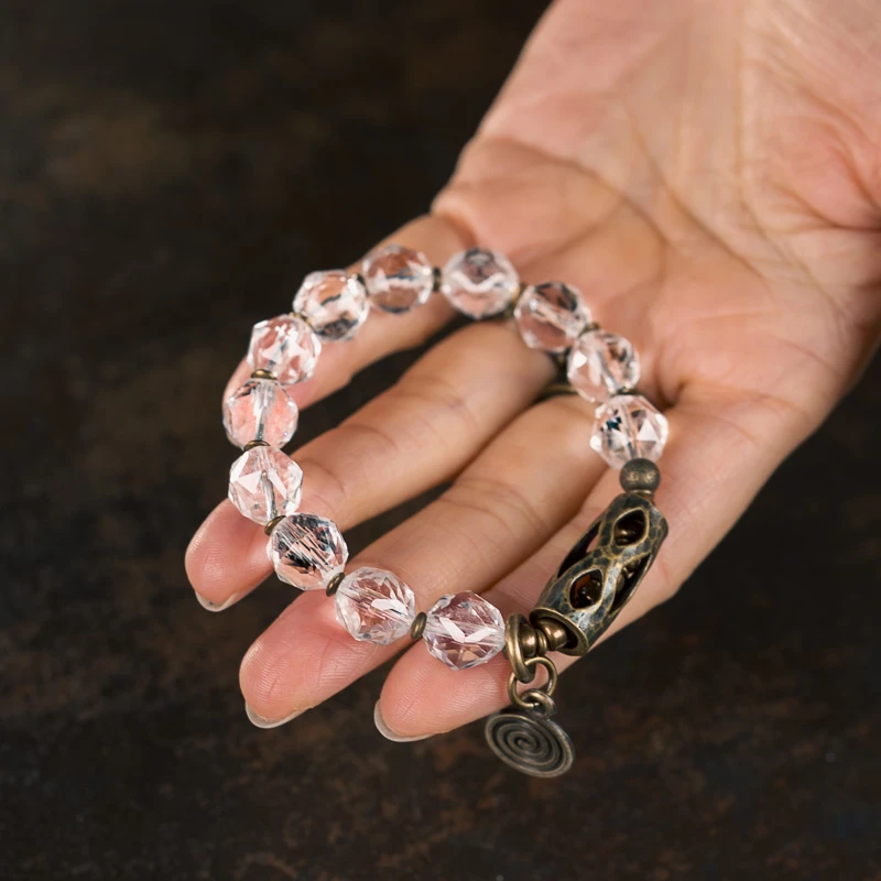 黄铜手链 原创个性小众设计单圈手链男 复古潮流百搭手串手饰品女