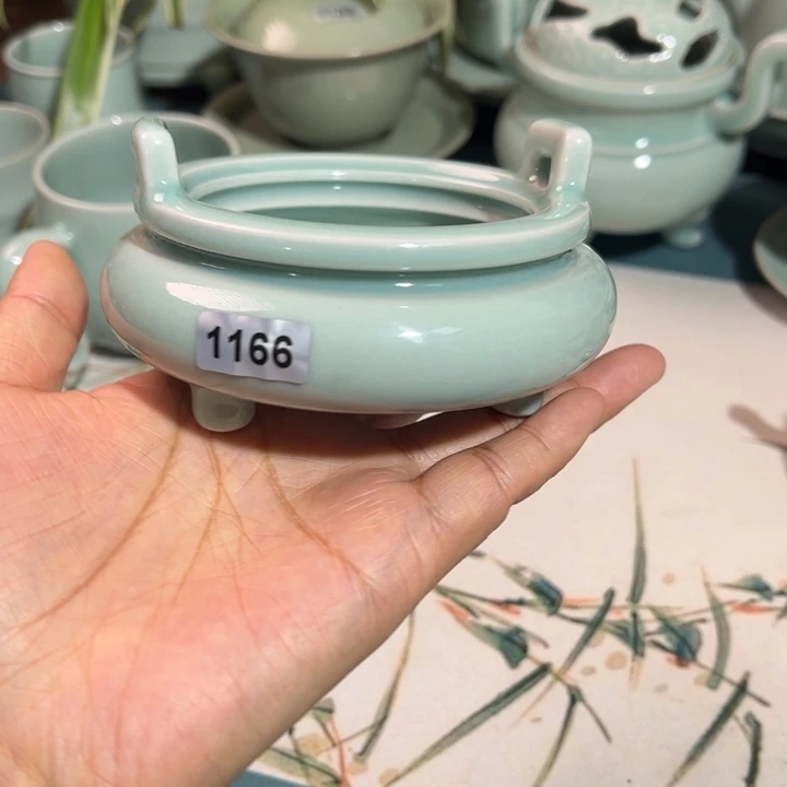 杯子1166 ，青鸾汝瓷窑口