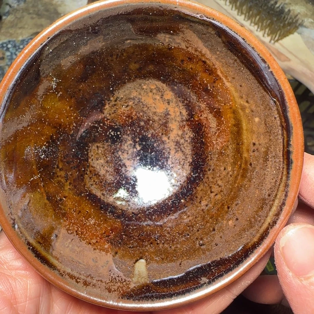 柴烧建盏茶盏茶杯