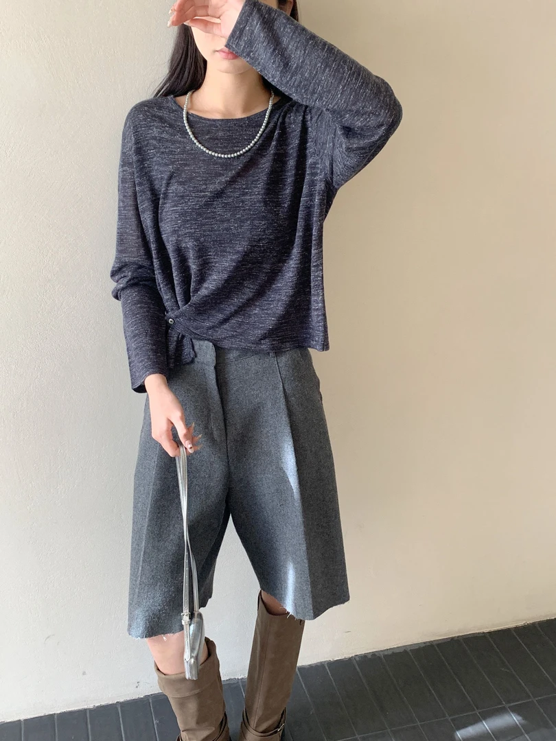 【潘潘.678858】2025年春季新款幻彩亚麻针织衫（25.01.10福利）